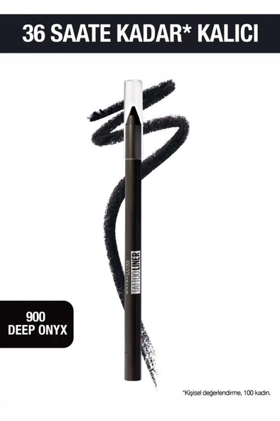 Maybelline New York Tattoo Liner Gel Pencil 900 Deep Onyx Göz Kalemi