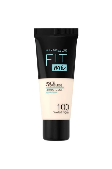 Maybelline New York Fit Me Matte Foundation 100 Warm Ivory