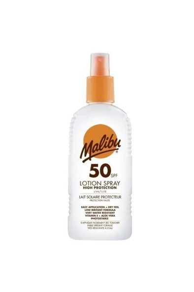 Malibu Lotion Spray SPF50 200 ml Güneş Koruyucu