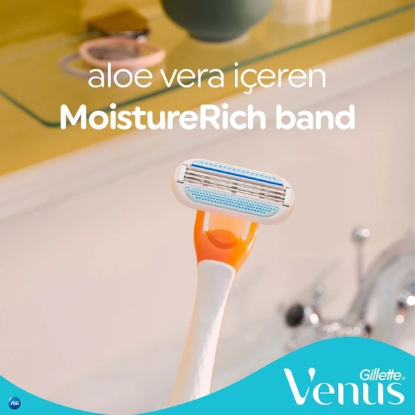 Gillette Venus Riviera Kadın 2'li Tıraş Bıçağı - 5