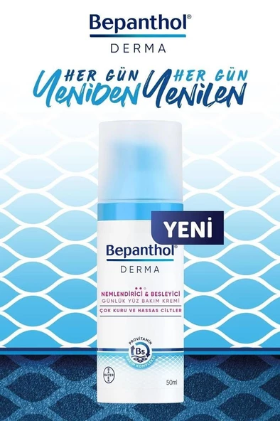 Bepanthol Derma Nemlendirici & Besleyici Günlük Yüz Bakım Kremi 50 ml - Resim 2