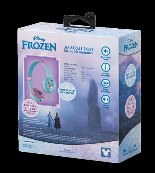 Kablolu Kulaklık Disney frozen Çocuk Kulaklığı Lisanslı DY-3053-FR - 2