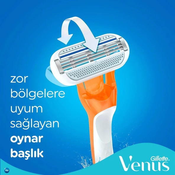 Gillette Venus Riviera Kadın 2'li Tıraş Bıçağı - 6