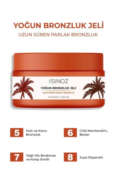 Sinoz Yoğun Bronzlaştırıcı Jel 200 ml - 4