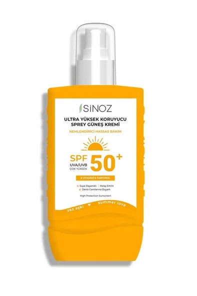 Sinoz Ultra Yüksek Koruyucu SPF50 Güneş Krem Sprey 200 ml - 2