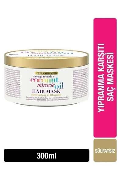 Organix Coconut Miracle Oil 300 ml Saç Maskesi