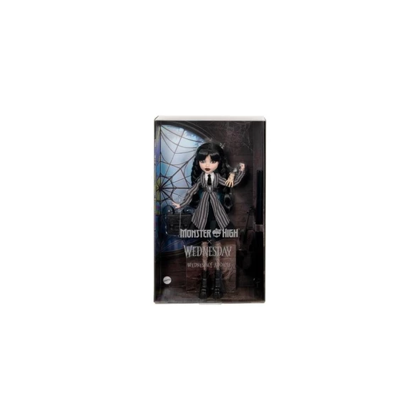 Monster High Wednesday Addams Okul Üniformalı HXJ04 Lisanslı Ürün