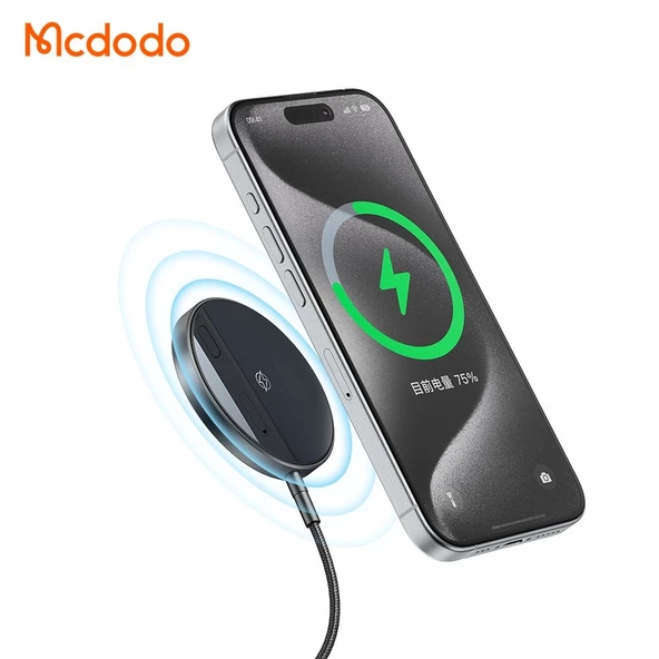 Mcdodo CH-5490 True 15W İphone Kablosuz Şarj Cihazı Siyah - 2