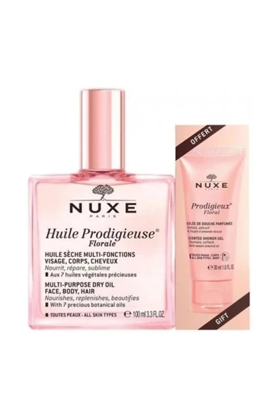 Nuxe Huile Prodigieuse Floral 100 ml+Shower Gel 30 ml Cilt Bakım Yağı