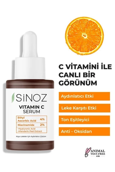 Sinoz Vitamin C Serum 30 ml Yüz Bakım Serumu - 2