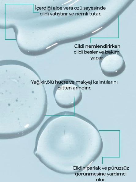 Ronna Beauty Besleyici Ve Onarıcı Temizleme Jeli Face Cleasing Gel 200 ml Hyaluronic Acid Niacinamide - 3