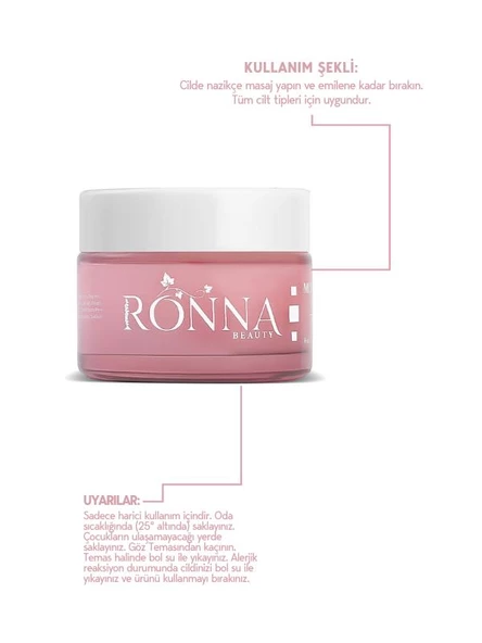 Ronna Beauty Nemlendirici Ve Onarıcı Moisturizing Cream 50 ml Botanical Collagen+Hyaluronic Acid - 4