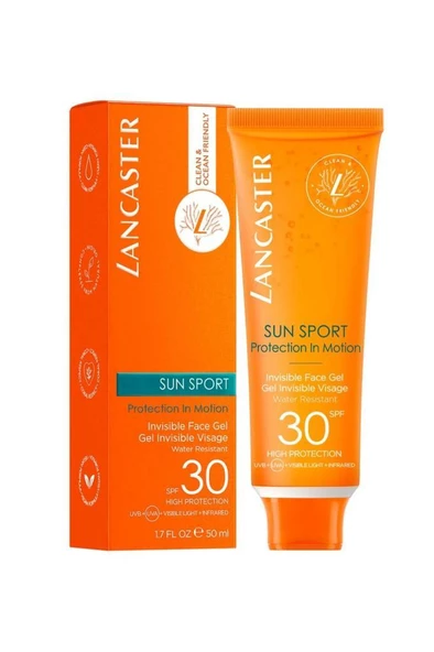 Lancaster Sun Sport SPF30 Invisible Face Gel 50 ml Güneş Koruyucu - Resim 2