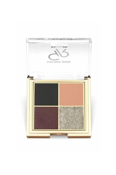 Golden Rose Quattro Eyeshadow Palette 01 Midnight Kiss Göz Far Paleti