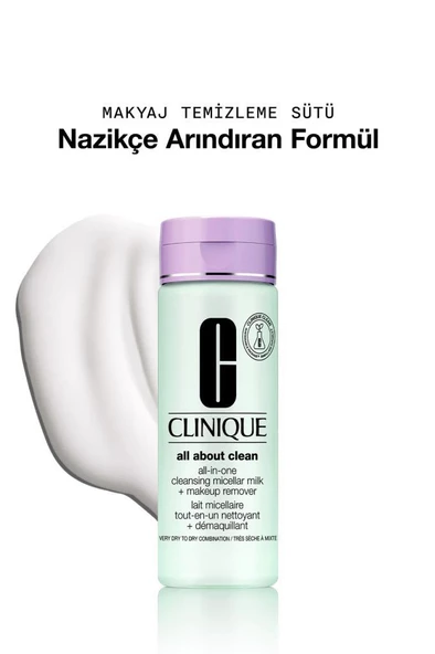 Clinique All About One Clean Milk Dry Skin 200 ml Yüz Temizleyici