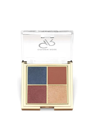 Golden Rose Quattro Eyeshadow Palette 03 Blue Charm Göz Far Paleti