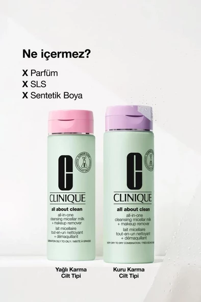 Clinique All About One Clean Milk Dry Skin 200 ml Yüz Temizleyici - 5