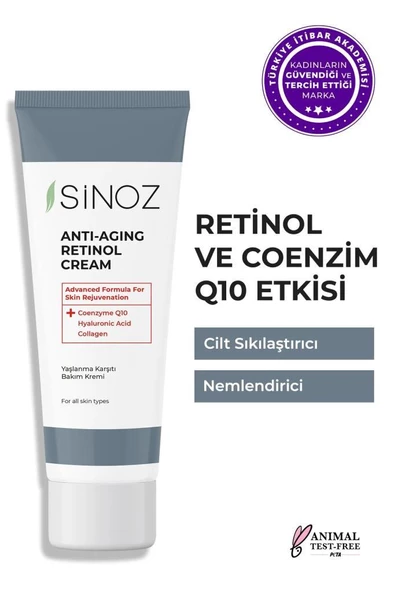 Sinoz Anti-Aging Retinol Cream 50 ml Yaşlanma Bakım Kremi