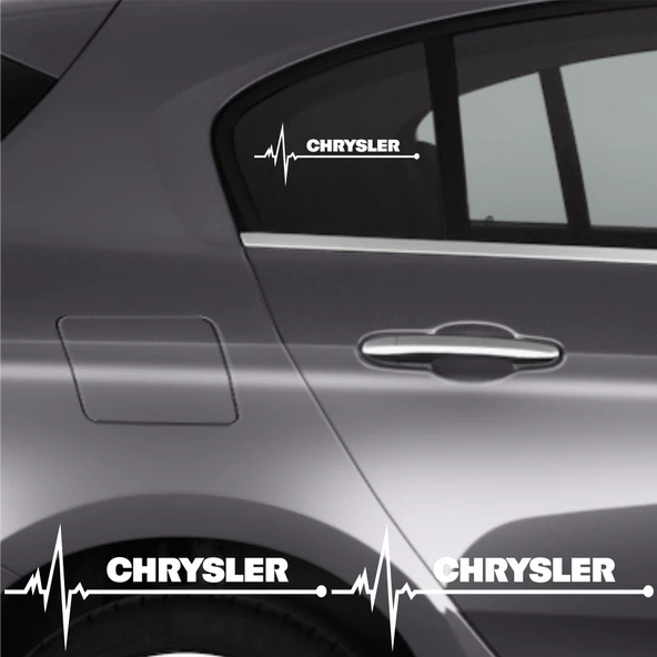 Chrysler Lhs İçin Uyumlu Aksesuar Oto Ritim Sticker 2 Adet 20*9 Cm