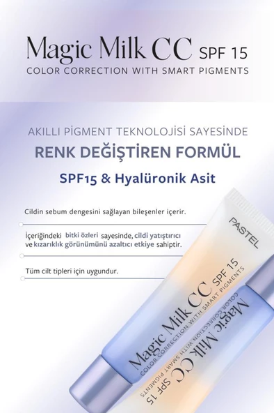 Pastel Magic Milk Color Correction 51 Medium Deep CC Krem - 3