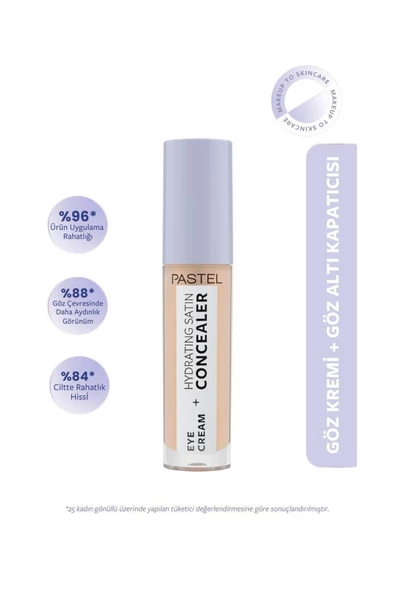 Pastel Eye Cream + Hydrating Satın Concealer 61 Vanilla