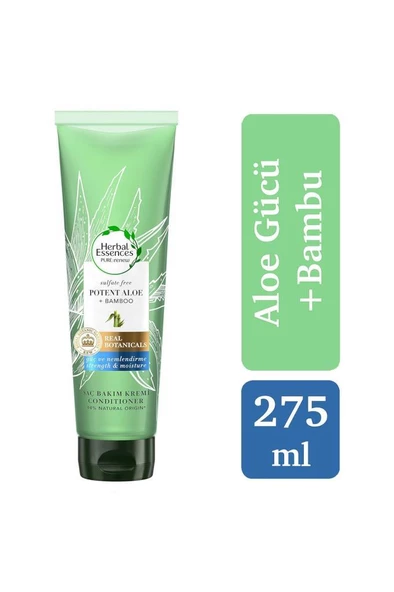 Herbal Essences Güç Ve Nem Aloe Bambu Saç Bakım Kremi 275 ml - 2