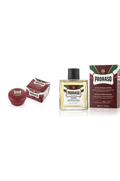 Proraso Sandal Ağacı Özlü Tıraş Sabunu 150 ml +Tıraş Sonrası Losyon 100 ml