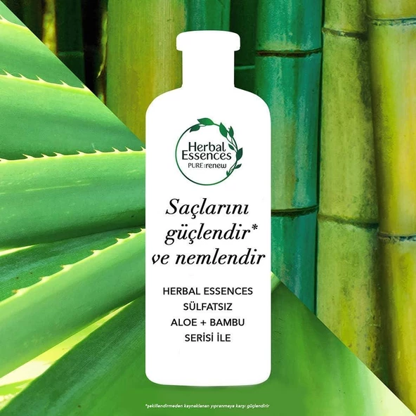 Herbal Essences Güç Ve Nem Aloe Bambu Saç Bakım Kremi 275 ml - 4