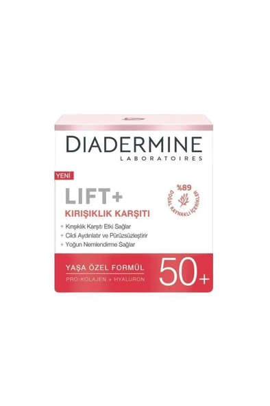 Diadermine Lift+Kırşıklık Karşıtı +50 Yaşa Özel Formül 50 ml Yüz Kremi