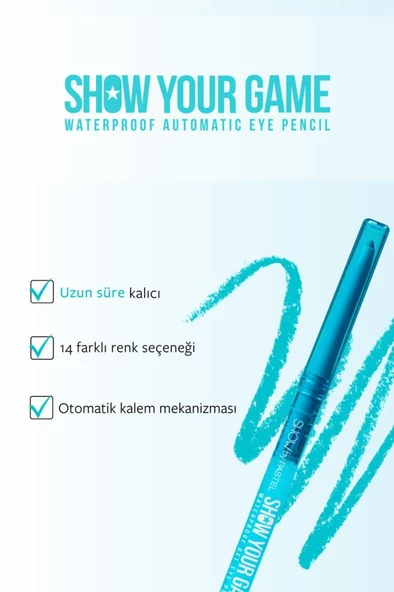 Pastel Show Your Game Gel Eye Pencil 412 Göz Kalemi - 3