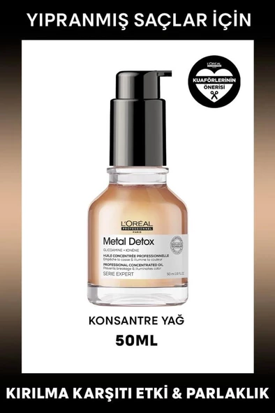 L'Oreal Professionnel Serie Expert Metal Detox Oil Konsantre 50 ml Saç Bakım Yağ