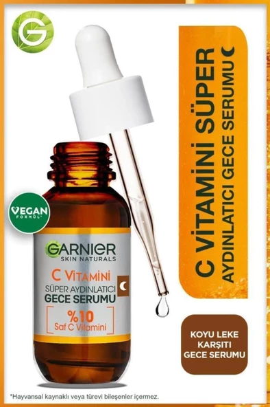 Garnier C Vitamini Süper Aydınlatıcı Gece Serumu 30 ML