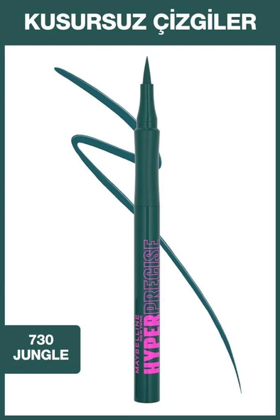 Maybelline New York Hyper Precise All Day Likit Liner 730 Jungle Green