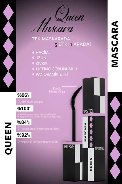 Pastel Queen Mascara 7.14 ml - Resim 4