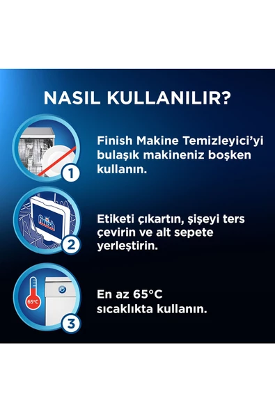 Finish Bulaşık Makinesi Temizleyici Sıvı 250 ml - 5