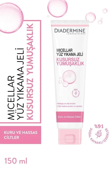 Diadermine Micellar Kusursuz Yumuşaklık Yüz Temizleyici Jeli 150 ml