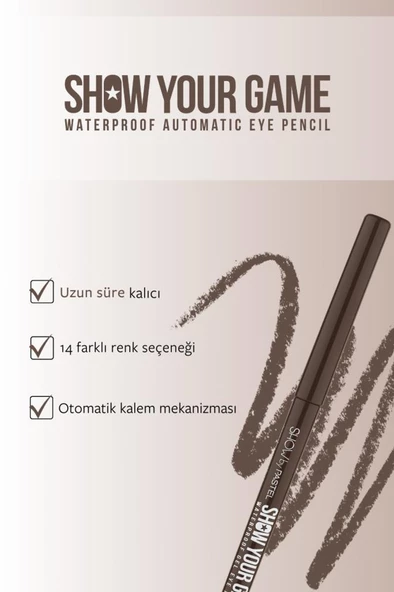 Pastel Show Your Game Gel Eye Pencil 414 Göz kalemi - 3