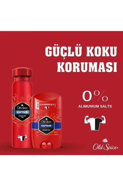 Old Spice Captain Erkek Deodorant Stick 50 ml - 4