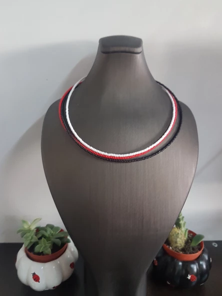 Kum Boncuk Kolye - 4