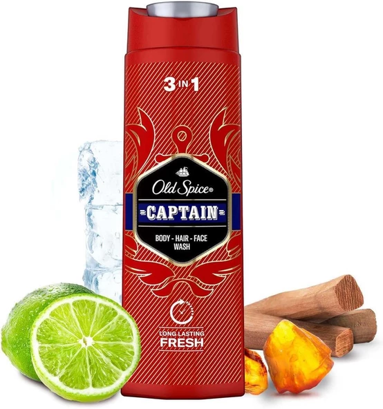 Old Spice Captain 3In1 Duş Jeli Şampuan 400 Ml - 5