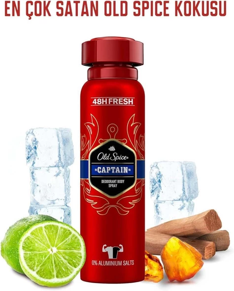 Old Spice Captain Deodorant Body Spray 150 ml - 3