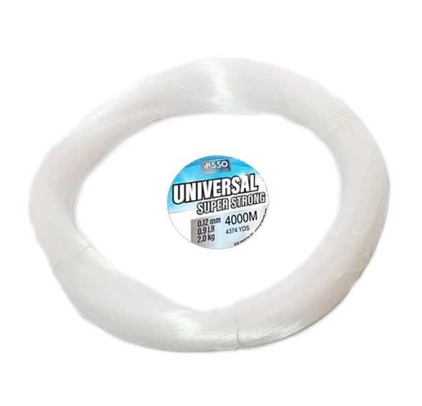Asso Universal Çile 4.000mt Monofilament Misina Beyaz  0.35 mm