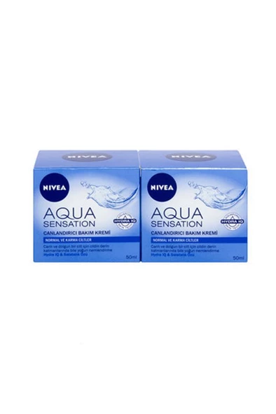 Nivea Aqua Sensation Canlandırıcı Bakım Kremi 50ml 2'li