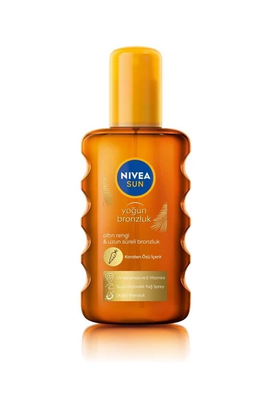 Nivea Sun Yoğun Bronzlaştırıcı Güneş Yağ Sprey Karoten Özlü 200 ml