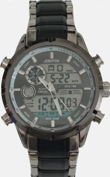 Dijital & Analog Çelik Kordon Erkek Kol Saati SNCKJF75482G
