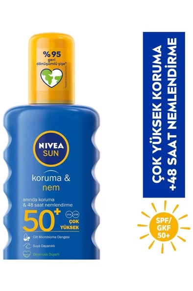 Nivea Sun Koruma&Nem SPF 50+ Nemlendirici Güneş Koruyucu 200 ml - 2