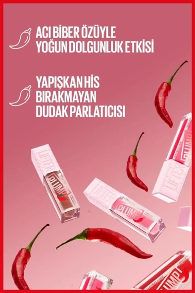 Maybelline New York Lifter Plump Dudak Parlatıcısı 001 Blush Blaze - 4