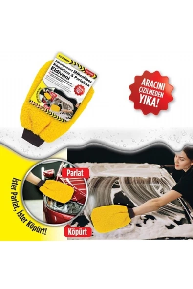 Automix Bikomponent Mikrofiber Köpürtme Ve Parlatma Eldiveni 44638 - 4