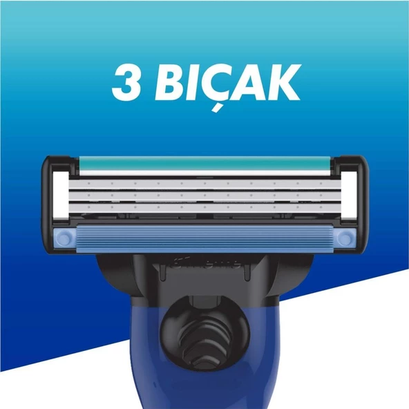 Gillette Mach 3 Sport Tıraş Makinesi 2'li Yedek Tıraş Bıçağı - 3