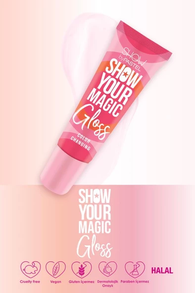 Pastel Show Your Magic Gloss Color Changing Dudak Parlatıcısı - 8